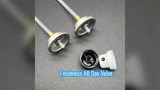 Válvula pulverizadora desodorante de larga duración