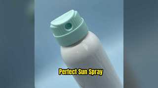 Válvula de aerosol de protector solar: pulverización uniforme, sin fugas