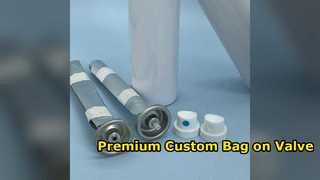 Bolsa personalizada en sistemas de válvulas para latas de aerosol de aluminio
