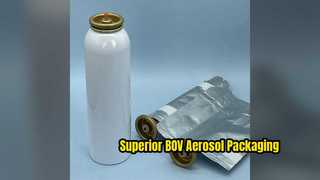 Bolsa personalizada en sistemas de válvulas para latas de aerosol de aluminio