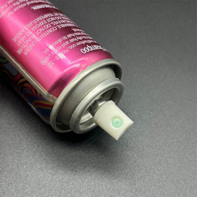 comprar Válvula de pulverización de aerosol de champú seco Válvula de aerosol cosmética profesional Fabricación en línea