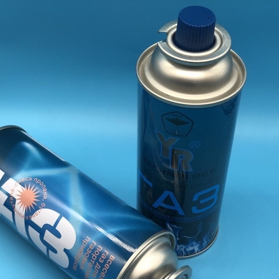 comprar La lata de gas butano para cocinar y acampar es portátil. Capacidad 250g. Sello de alta calidad. Fabricación en línea