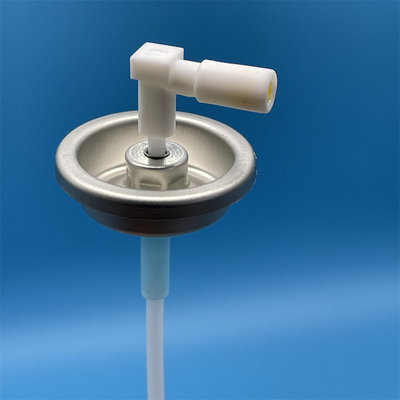 comprar One Inch Metered Aerosol Valve with Sliver Color and plastis stem tinplate Mounting Cup Fabricación en línea