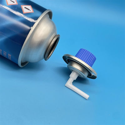 comprar Válvula de gas de butano en aerosoles, válvula de lata de estaño en aerosoles para botes de combustible portátiles Uso de control de gas de precisión Fabricación en línea