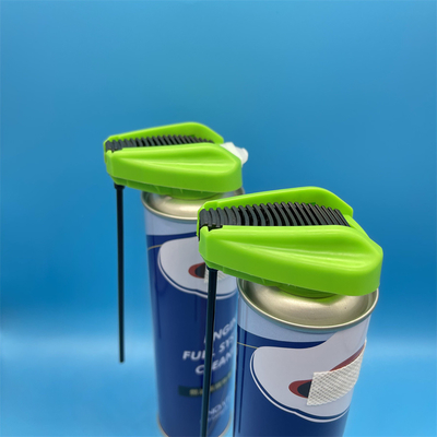 Tapa de pulverización de aerosol ajustable de dos vías para pulverización multidireccional