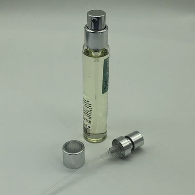 Color plateado Elegante Dispensador de fragancias bomba para perfumes y cosméticos embalaje