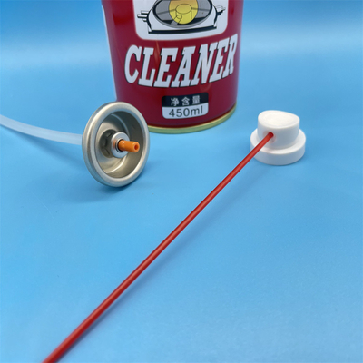 Válvula de lubricante WD-40 segura con tapa protectora para cajas de herramientas, vehículos de servicio y almacenamiento con función anti-obstrucción.