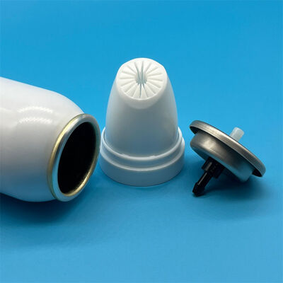 Accesorio de aerosoles de pelo minimalista elegante para la estética moderna de la marca con diseño de actuador monobloque sin costura