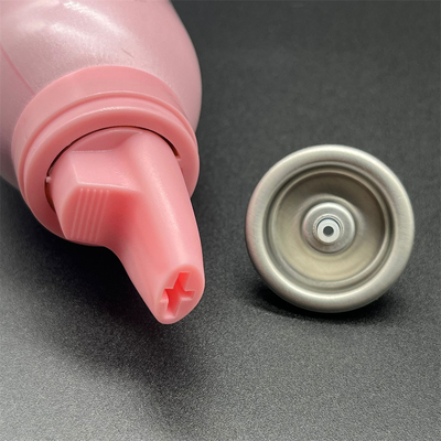 Válvula distribuidora de mousse para el cabello ecológica de 1,2 mm de orificio Válvula de rociado de aerosoles para el cabello sostenible