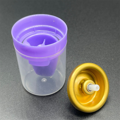 Válvula de producto de peinado ecológico. Materiales biodegradables. 0.8 mm de orificio para mousse y geles.