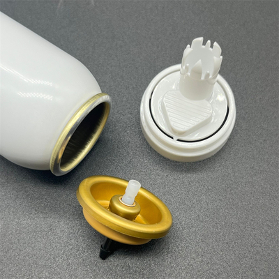 Valva de producto de peinado de precisión para mousse y gel.