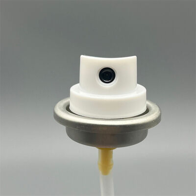 Válvula de aerosoles para niebla fina y cobertura uniforme con sello a prueba de fugas