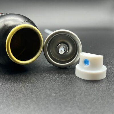 Válvula de aerosol para pulverización corporal diseñada para una niebla constante y un flujo controlado