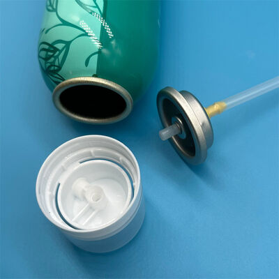 Valva aerosolar de champú seco diseñada para una cobertura de raíz eficiente y un volumen duradero