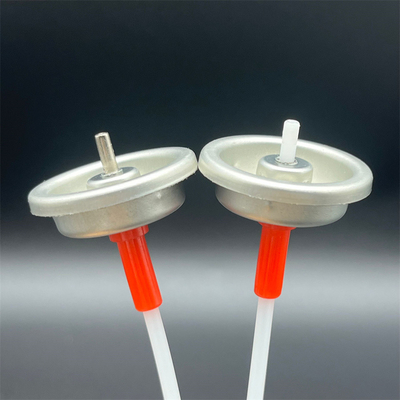 Eficiente válvula de aerosoles medido para liberación controlada. Perfecto para productos de cuidado personal y limpieza.