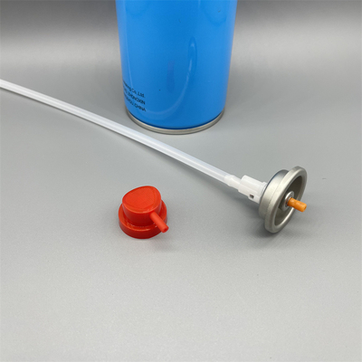 Válvula de aerosol de 360 grados confiable y duradera con actuador para lubricantes industriales y productos de limpieza con control de pulverización consistente