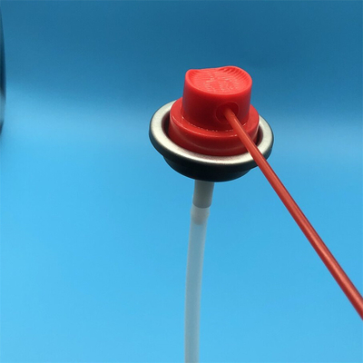 Válvula de aerosoles de 360 grados con actuador para lubricantes. Ideal para aplicaciones de precisión en máquinas.