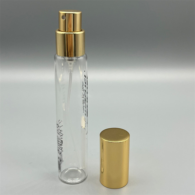 Bomba de perfume de color dorado de alto rendimiento con tapa para envases sofisticados