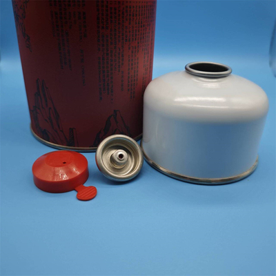 Contenedor de gas de butano de 12 bares de aerosoles para la lata de estaño versátil 86 mm o 106 mm