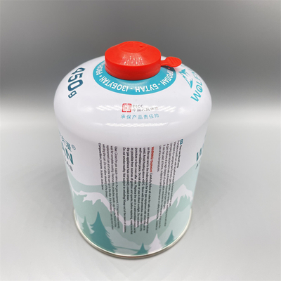 Cartucho de gas butano para camping de rosca vacío de 220g y 450g