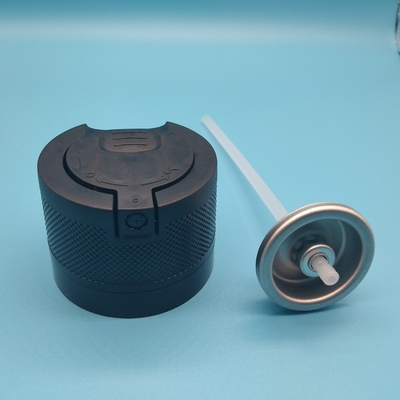 Tapa y válvula de aerosol de 360 grados para la aplicación de protector solar
