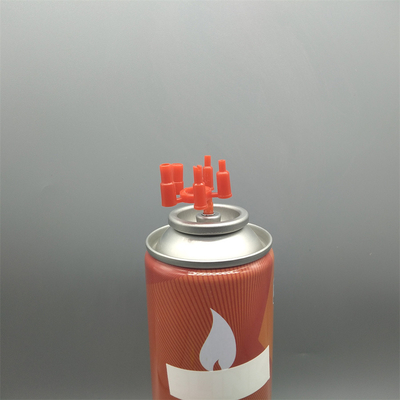 Válvula de gas para encendedores de aerosoles para encendedores de butano consistentes y recargables
