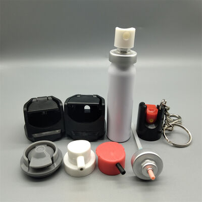 Un pulgadas de defensa propia Pepper Spray Acutador de válvula femenina Cap de válvula segura y duradera para la liberación constante de Pepper Spray