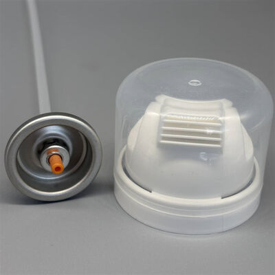 Válvula de espuma de afeitar con salida de espuma consistente para latas de aerosol