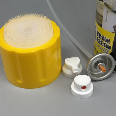 La válvula de limpieza de spray de espuma y la tapa para una salida de espuma consistente