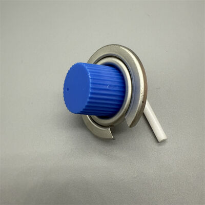 Válvula compacta de plástico para bombona de gas para kits de emergencia con tapa a prueba de niños