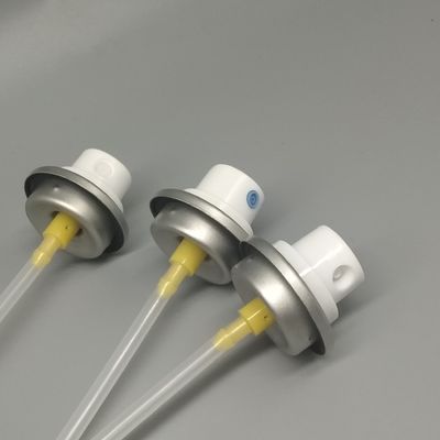 Válvula de distribución de aerosoles para formulaciones de pulverización fina