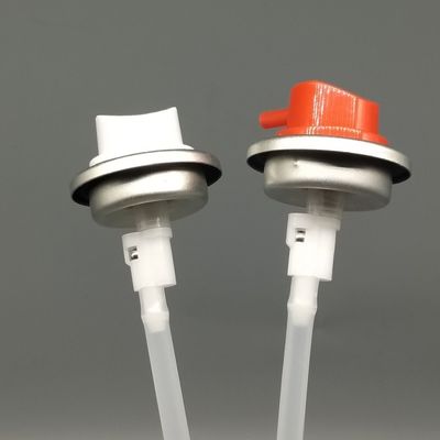 Válvula de aerosol ergonómica de 360 grados con actuador para aerosoles de limpieza y lubricación multiusos con dispensación en cualquier ángulo