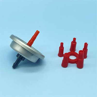 Válvula de aerosol para recarga de encendedores de gas butano para dispositivos de llama portátiles