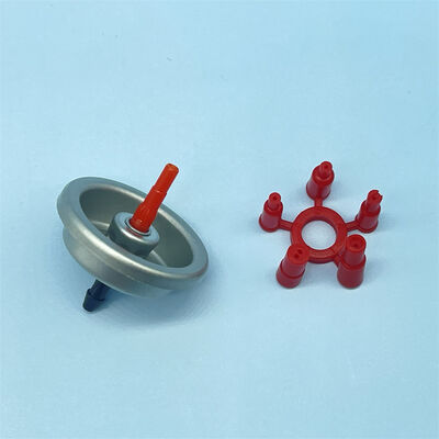Válvula de Aerosol para Recarga de Gas de Encendedor de Butano, Válvula de Gas para Encendedor con Adaptador Rojo - Recarga Segura de Aerosol y Compatibilidad Universal
