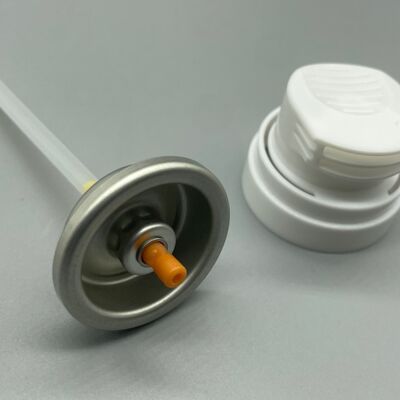 Válvula de espuma para afeitar hipoalergénica con distribución controlada suave