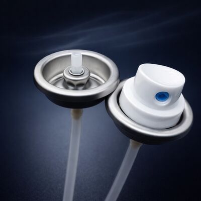 Válvula de pulverización de niebla facial de alta precisión con niebla ultrafina y sellado confiable para envases para el cuidado de la piel