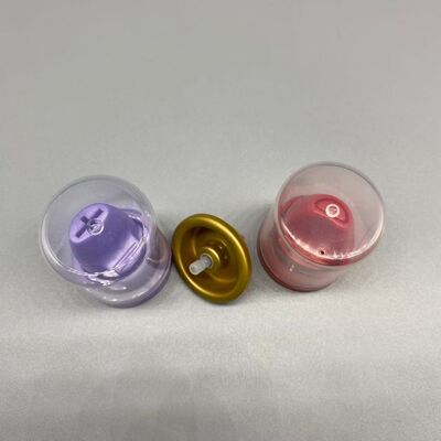 Válvula de aluminio invertida para espuma de cabello en aerosol para envases cosméticos en aerosol de espuma