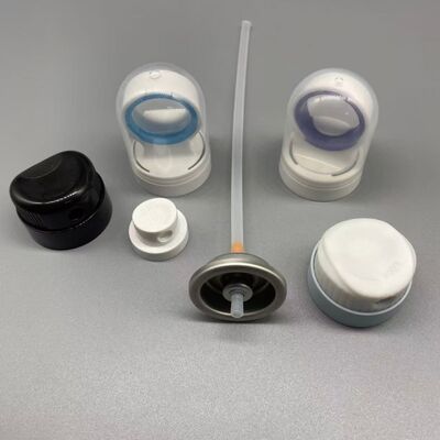 Válvula de protección solar de aerosoles de una pulgada con diseño a prueba de fugas y funcionamiento de 360 grados para productos de spray de cuidado solar