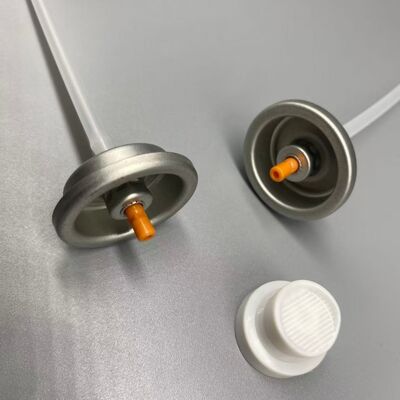 Precisión de la niebla anti-obstrucción boquilla resistente a los productos químicos aerosoles de la colla para el cabello válvula de aerosol para la peluca y el toupee