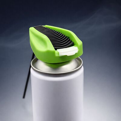 Actuador de gatillo plegable compacto con tubo de extensión para la fumigación de aerosoles de precisión