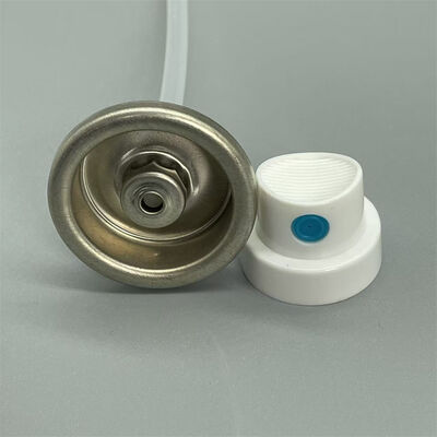 Válvula de aerosoles de pintura femenina para latas de pintura de pulverización de automóviles con un rendimiento de distribución suave y uniforme
