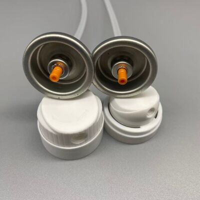Válvula de aerosol de champú seco para aplicación específica de raíces y creación de volumen