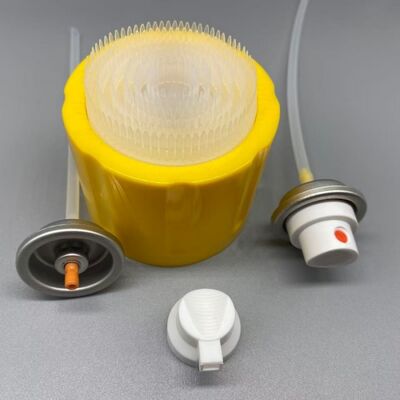 Válvula de limpieza de espuma resistente a productos químicos con salida estable